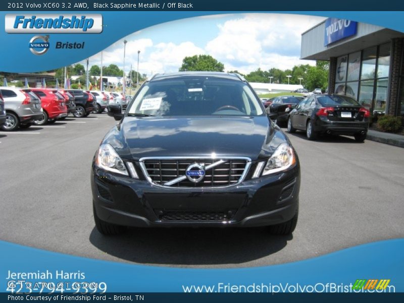Black Sapphire Metallic / Off Black 2012 Volvo XC60 3.2 AWD
