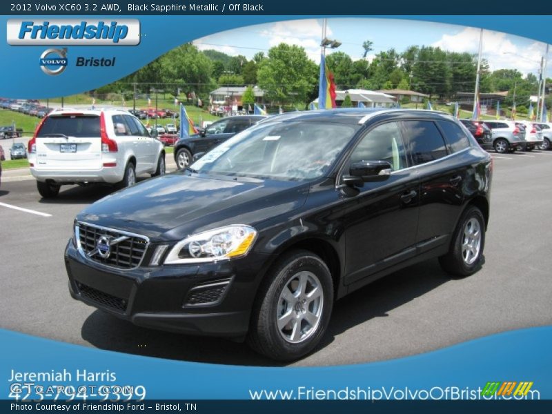 Black Sapphire Metallic / Off Black 2012 Volvo XC60 3.2 AWD