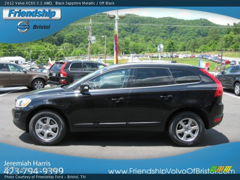 Black Sapphire Metallic / Off Black 2012 Volvo XC60 3.2 AWD