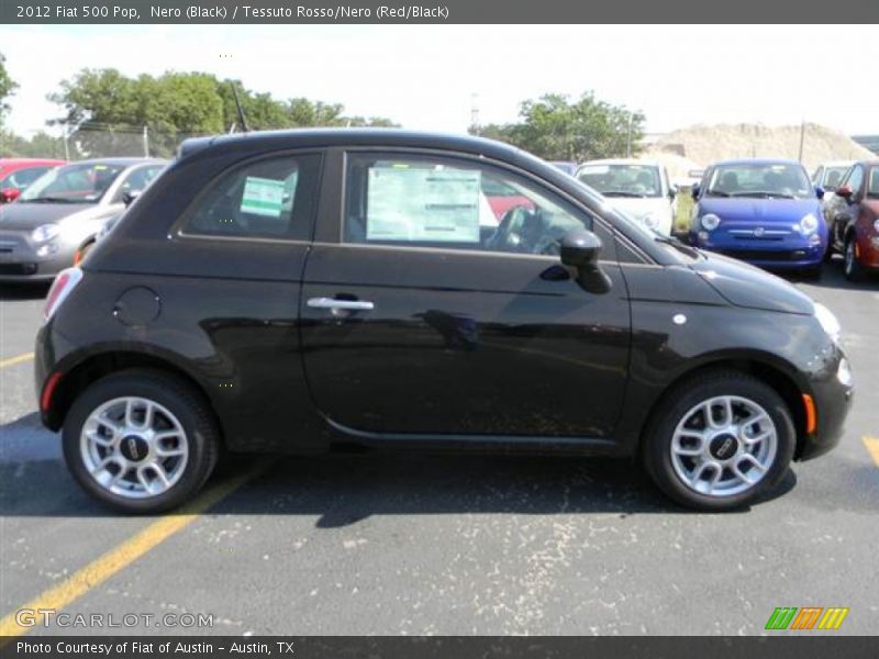 Nero (Black) / Tessuto Rosso/Nero (Red/Black) 2012 Fiat 500 Pop