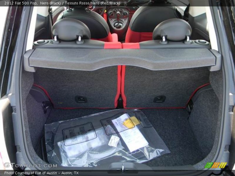 Nero (Black) / Tessuto Rosso/Nero (Red/Black) 2012 Fiat 500 Pop