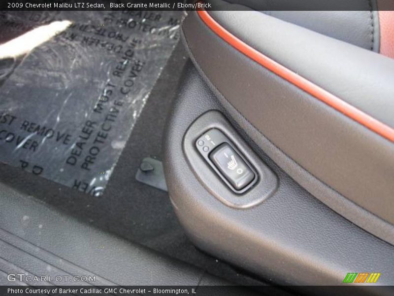 Black Granite Metallic / Ebony/Brick 2009 Chevrolet Malibu LTZ Sedan