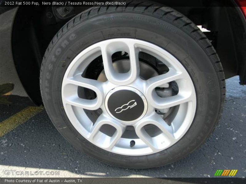 Nero (Black) / Tessuto Rosso/Nero (Red/Black) 2012 Fiat 500 Pop