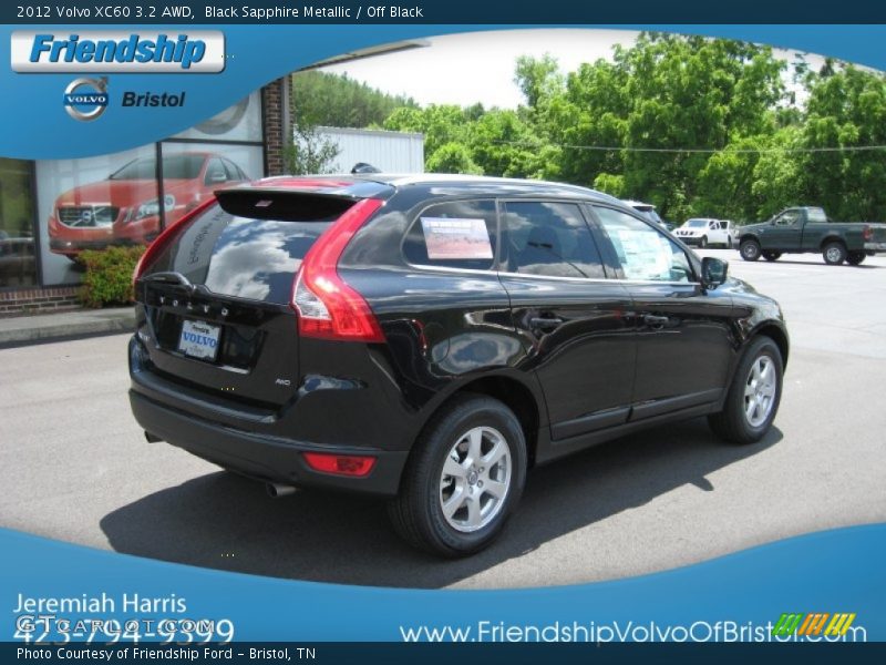 Black Sapphire Metallic / Off Black 2012 Volvo XC60 3.2 AWD