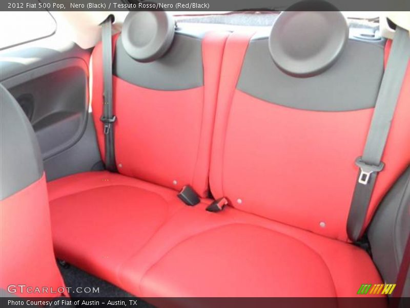 Nero (Black) / Tessuto Rosso/Nero (Red/Black) 2012 Fiat 500 Pop