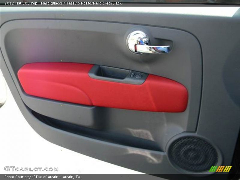 Nero (Black) / Tessuto Rosso/Nero (Red/Black) 2012 Fiat 500 Pop