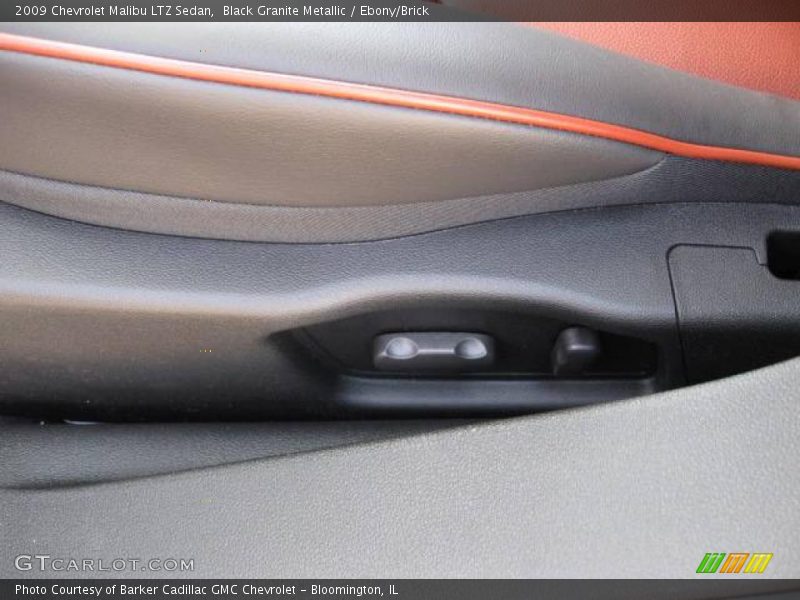 Black Granite Metallic / Ebony/Brick 2009 Chevrolet Malibu LTZ Sedan