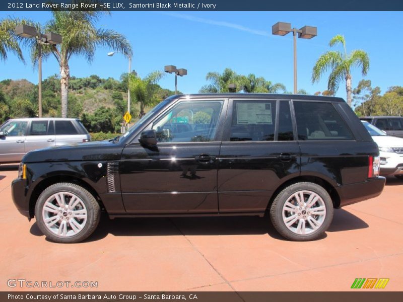 Santorini Black Metallic / Ivory 2012 Land Rover Range Rover HSE LUX