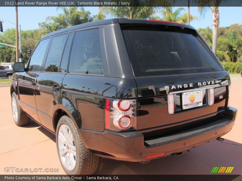 Santorini Black Metallic / Ivory 2012 Land Rover Range Rover HSE LUX