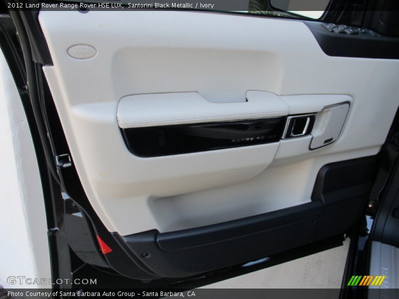 Santorini Black Metallic / Ivory 2012 Land Rover Range Rover HSE LUX