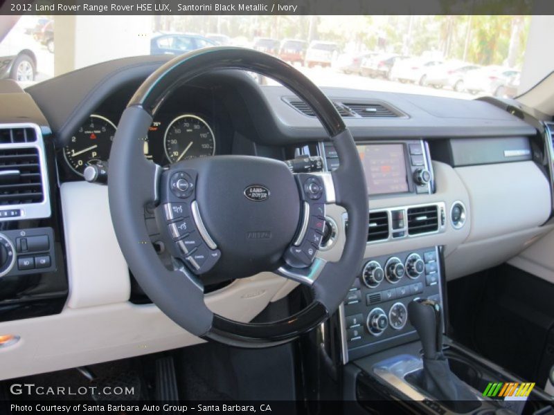 Santorini Black Metallic / Ivory 2012 Land Rover Range Rover HSE LUX