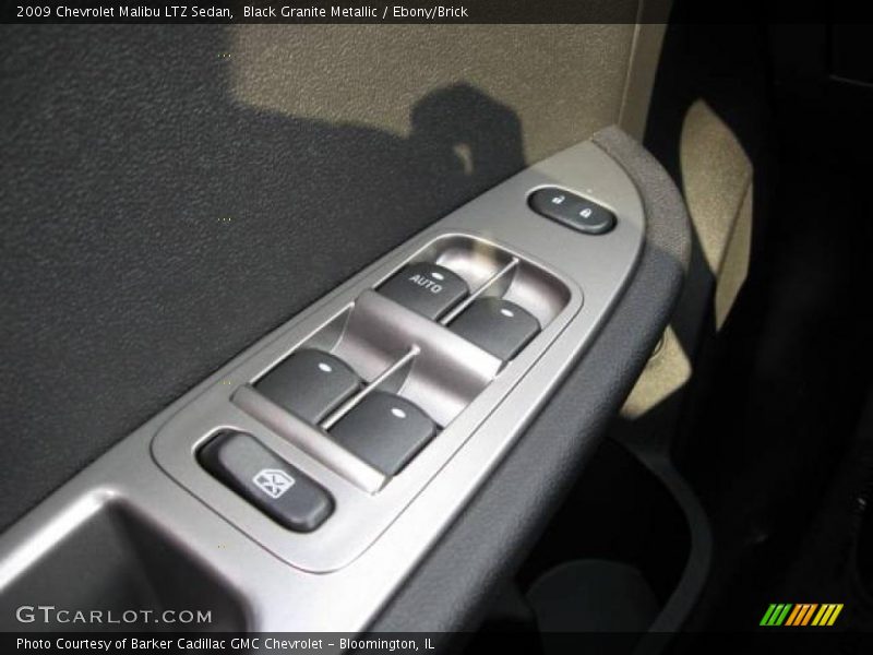 Black Granite Metallic / Ebony/Brick 2009 Chevrolet Malibu LTZ Sedan