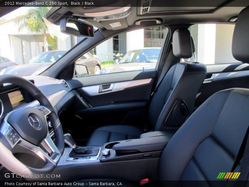 Black / Black 2012 Mercedes-Benz C 250 Sport