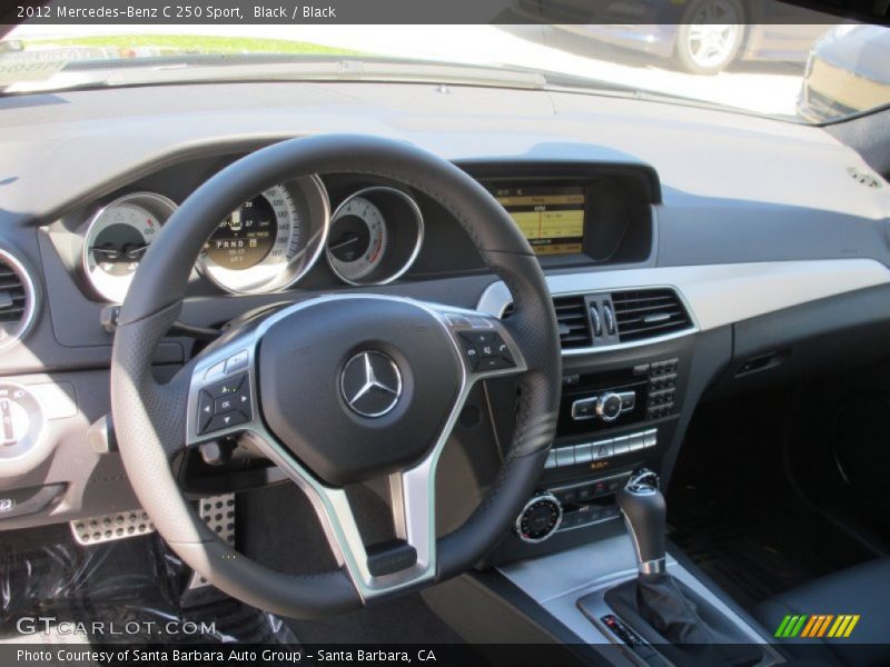Black / Black 2012 Mercedes-Benz C 250 Sport