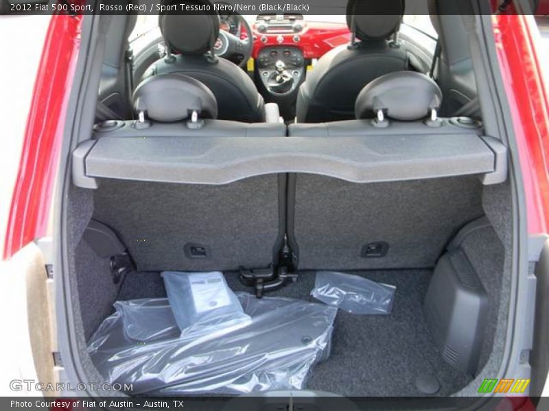 Rosso (Red) / Sport Tessuto Nero/Nero (Black/Black) 2012 Fiat 500 Sport