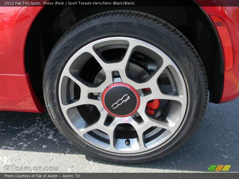 Rosso (Red) / Sport Tessuto Nero/Nero (Black/Black) 2012 Fiat 500 Sport