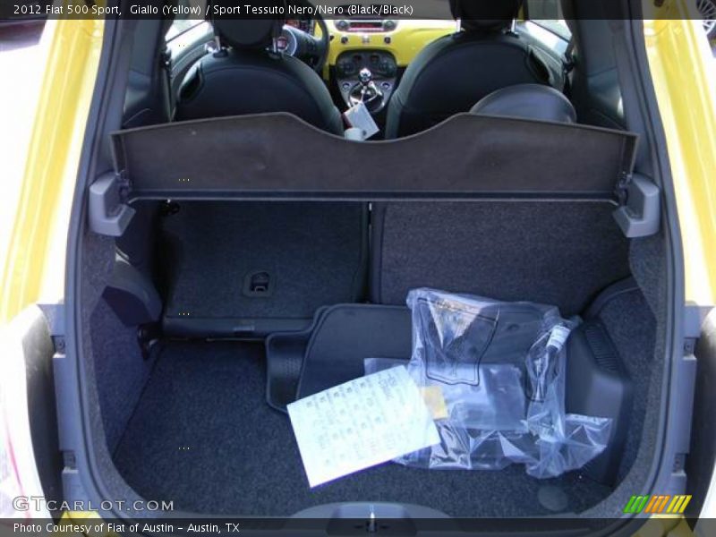 Giallo (Yellow) / Sport Tessuto Nero/Nero (Black/Black) 2012 Fiat 500 Sport