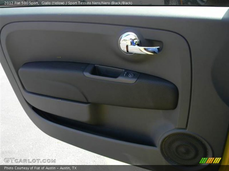 Giallo (Yellow) / Sport Tessuto Nero/Nero (Black/Black) 2012 Fiat 500 Sport
