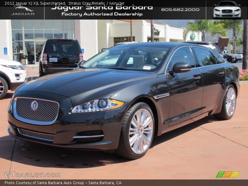 Stratus Grey Metallic / Ivory/Jet 2012 Jaguar XJ XJL Supercharged
