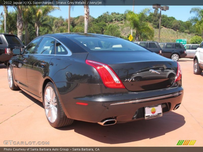 Stratus Grey Metallic / Ivory/Jet 2012 Jaguar XJ XJL Supercharged