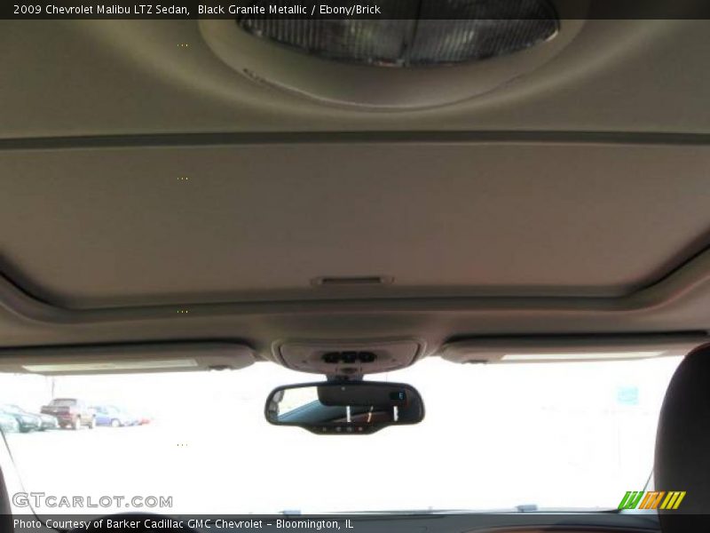Black Granite Metallic / Ebony/Brick 2009 Chevrolet Malibu LTZ Sedan