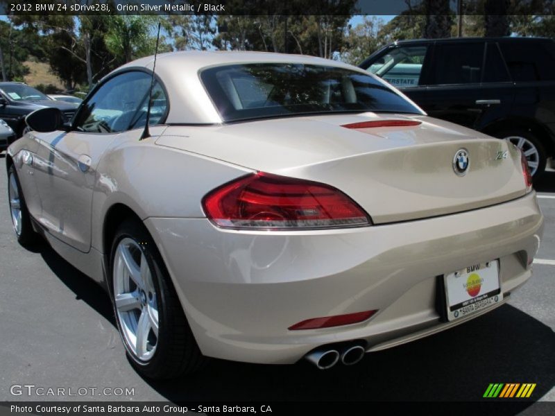 Orion Silver Metallic / Black 2012 BMW Z4 sDrive28i