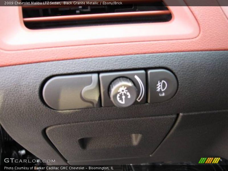 Black Granite Metallic / Ebony/Brick 2009 Chevrolet Malibu LTZ Sedan