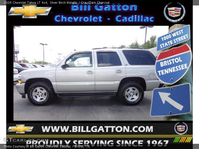 Silver Birch Metallic / Gray/Dark Charcoal 2006 Chevrolet Tahoe LT 4x4
