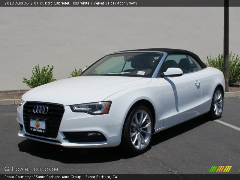 Ibis White / Velvet Beige/Moor Brown 2013 Audi A5 2.0T quattro Cabriolet
