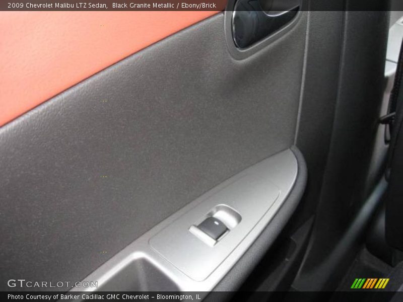 Black Granite Metallic / Ebony/Brick 2009 Chevrolet Malibu LTZ Sedan