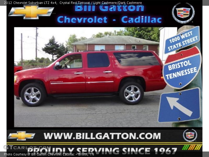 Crystal Red Tintcoat / Light Cashmere/Dark Cashmere 2012 Chevrolet Suburban LTZ 4x4
