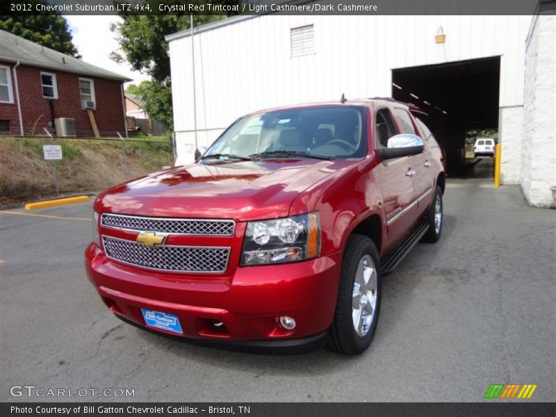 Crystal Red Tintcoat / Light Cashmere/Dark Cashmere 2012 Chevrolet Suburban LTZ 4x4