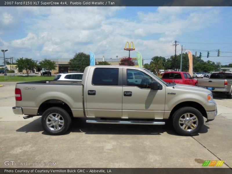 Pueblo Gold Metallic / Tan 2007 Ford F150 XLT SuperCrew 4x4
