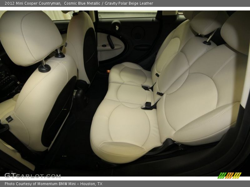Cosmic Blue Metallic / Gravity Polar Beige Leather 2012 Mini Cooper Countryman