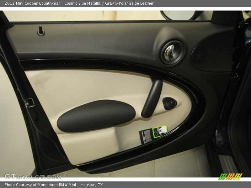 Cosmic Blue Metallic / Gravity Polar Beige Leather 2012 Mini Cooper Countryman