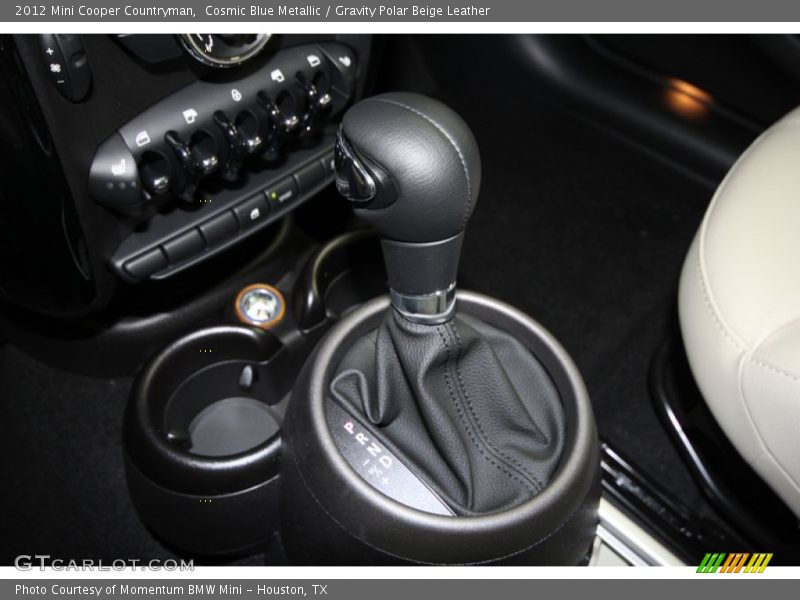 Cosmic Blue Metallic / Gravity Polar Beige Leather 2012 Mini Cooper Countryman