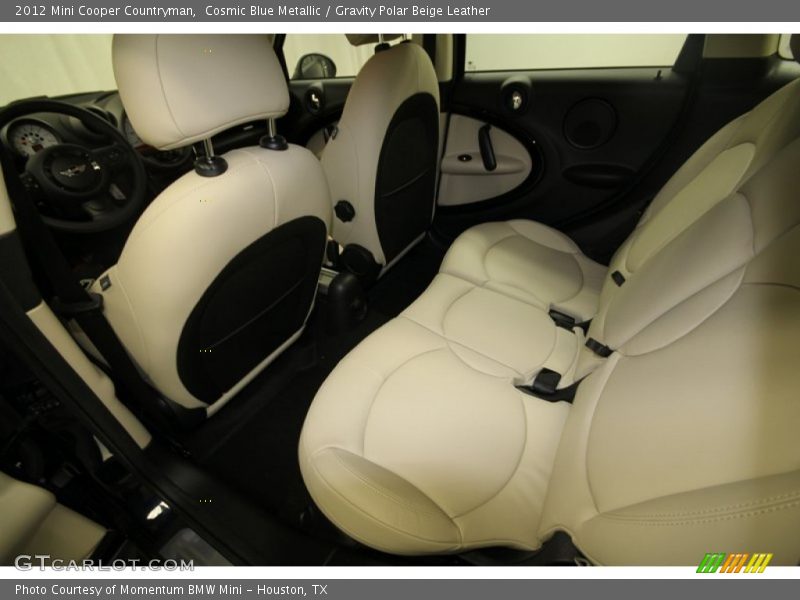 Cosmic Blue Metallic / Gravity Polar Beige Leather 2012 Mini Cooper Countryman