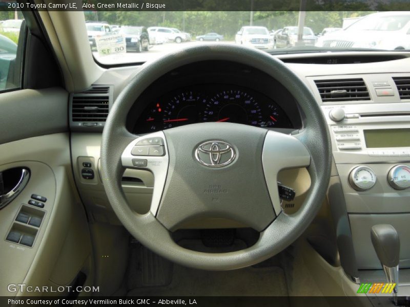 Aloe Green Metallic / Bisque 2010 Toyota Camry LE