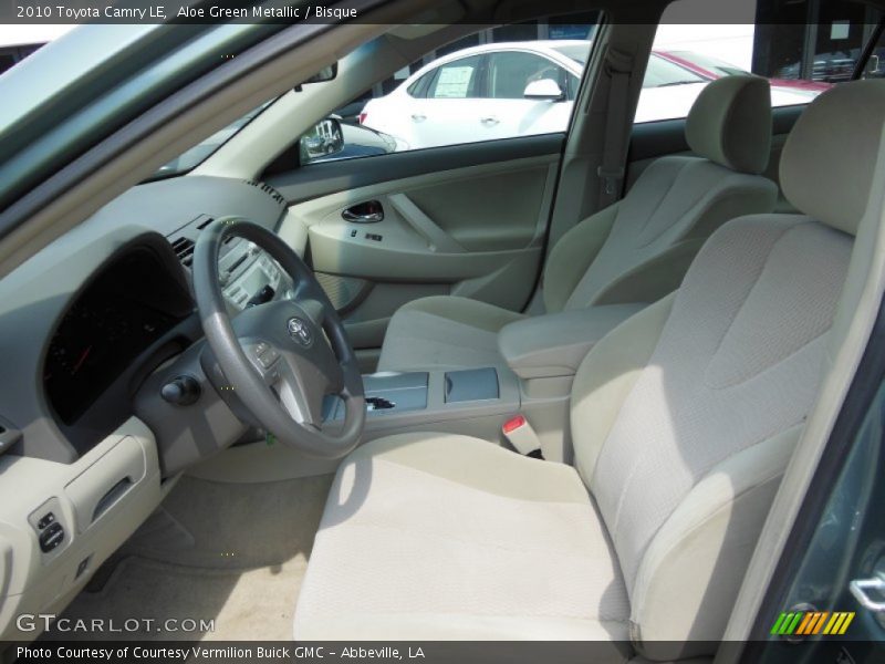 Aloe Green Metallic / Bisque 2010 Toyota Camry LE