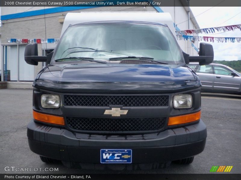 Dark Blue Metallic / Gray 2008 Chevrolet Express Cutaway 3500 Commercial Utility Van