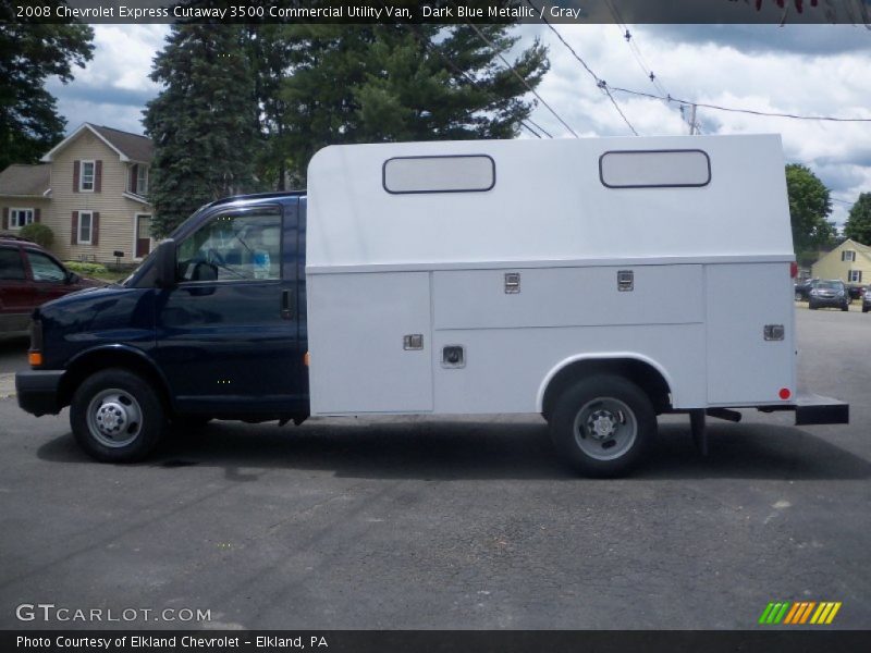 Dark Blue Metallic / Gray 2008 Chevrolet Express Cutaway 3500 Commercial Utility Van