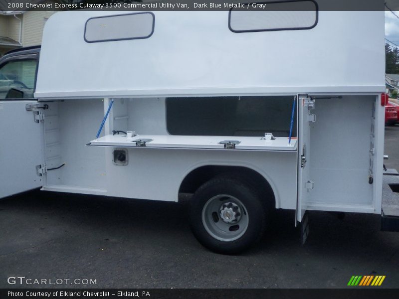 Dark Blue Metallic / Gray 2008 Chevrolet Express Cutaway 3500 Commercial Utility Van