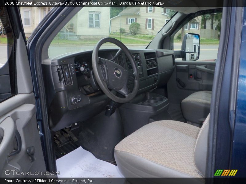 Dark Blue Metallic / Gray 2008 Chevrolet Express Cutaway 3500 Commercial Utility Van