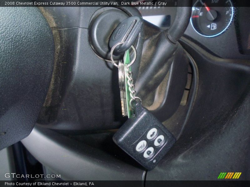 Dark Blue Metallic / Gray 2008 Chevrolet Express Cutaway 3500 Commercial Utility Van