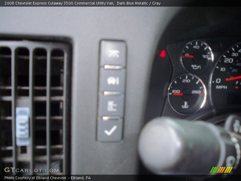 Dark Blue Metallic / Gray 2008 Chevrolet Express Cutaway 3500 Commercial Utility Van