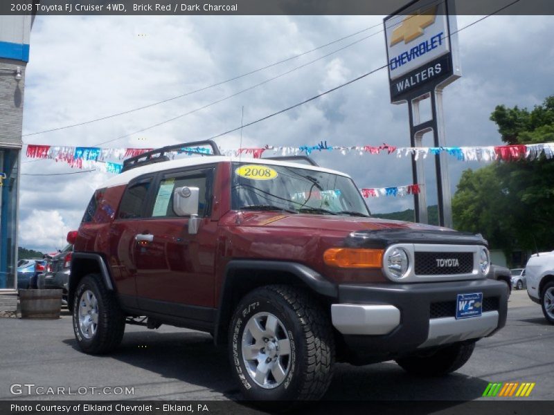 Brick Red / Dark Charcoal 2008 Toyota FJ Cruiser 4WD