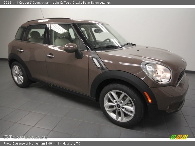 Light Coffee / Gravity Polar Beige Leather 2012 Mini Cooper S Countryman
