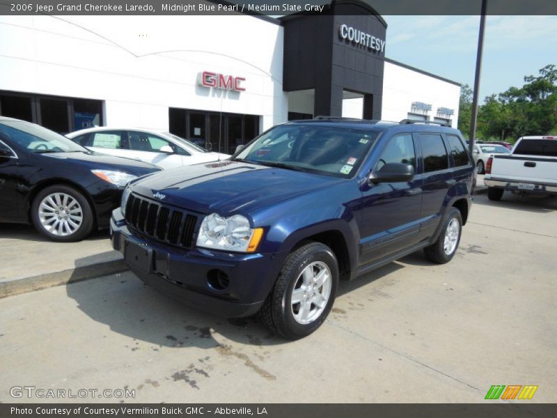 Midnight Blue Pearl / Medium Slate Gray 2006 Jeep Grand Cherokee Laredo