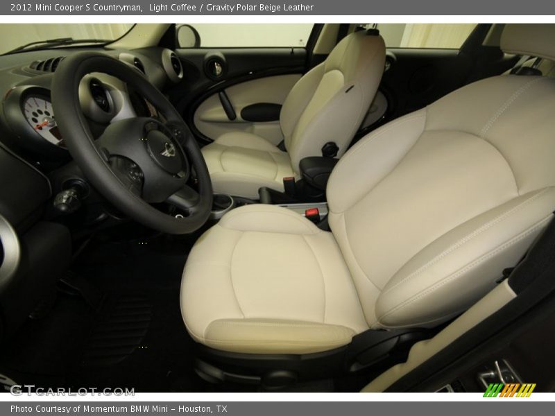 Light Coffee / Gravity Polar Beige Leather 2012 Mini Cooper S Countryman