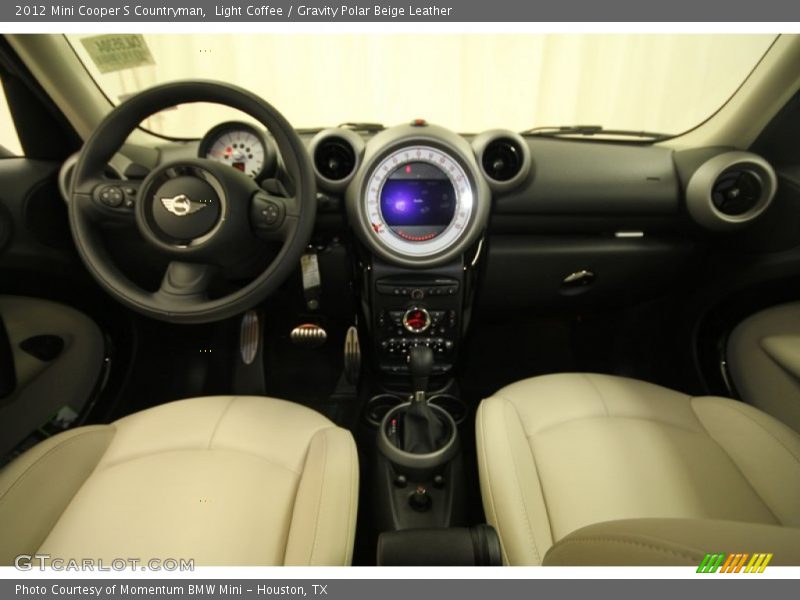 Light Coffee / Gravity Polar Beige Leather 2012 Mini Cooper S Countryman